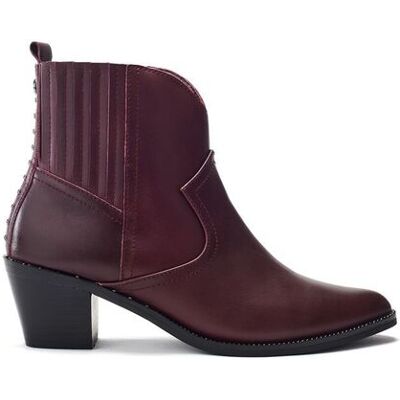 Moda In Pelle Women's 'Anniee' Leather Heeled Boots in Burgundy Size: 4 Burgundy 4 Moda In Pelle Women's 'Anniee' Leather Heeled Boots in Burgundy Size: 4 Burgundy 4