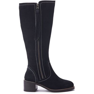 Moda In Pelle Women's 'Rodell' Suede Heeled Boots in Black Size: 5 Black 5 Moda In Pelle Women's 'Rodell' Suede Heeled Boots in Black Size: 5 Black 5