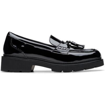 Clarks Women's Lauryl Tassel Black Patent Loafers, Slip Ons Size: 5.5-Standard Fit Black 5.5-Standard Fit Clarks Women's Lauryl Tassel Black Patent Loafers, Slip Ons Size: 5.5-Standard Fit Black 5.5-Standard Fit