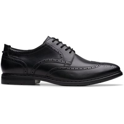 Clarks Men's Banbury Tip Black Leather Brogues, Lace Up Size: 9.5-Standard Fit Black 9.5-Standard Fit Clarks Men's Banbury Tip Black Leather Brogues, Lace Up Size: 9.5-Standard Fit Black 9.5-Standard Fit