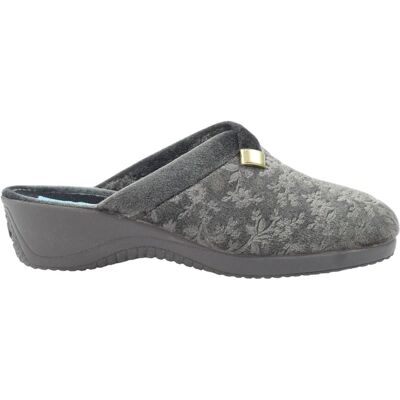 Lunar Women's Amaretto Mule Slippers in Grey Size: 6 Grey 6 Lunar Women's Amaretto Mule Slippers in Grey Size: 6 Grey 6