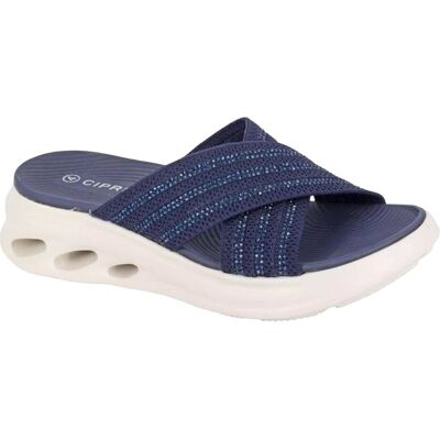 Cipriata Women's Elina Mule Sandals in Navy Size: 5 Navy 5 Cipriata Women's Elina Mule Sandals in Navy Size: 5 Navy 5