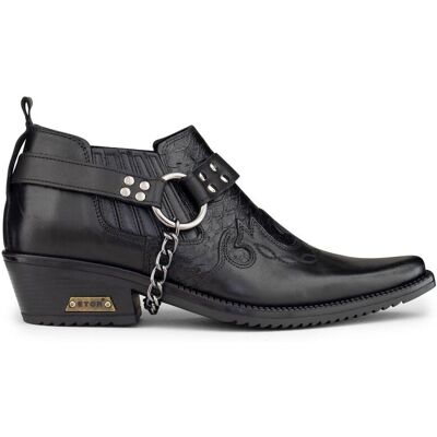 Infinity Leather Men's Leather Winklepicker Cowboy Cuban Biker Shoes in Black Size: 9 Black 9 Infinity Leather Men's Leather Winklepicker Cowboy Cuban Biker Shoes in Black Size: 9 Black 9