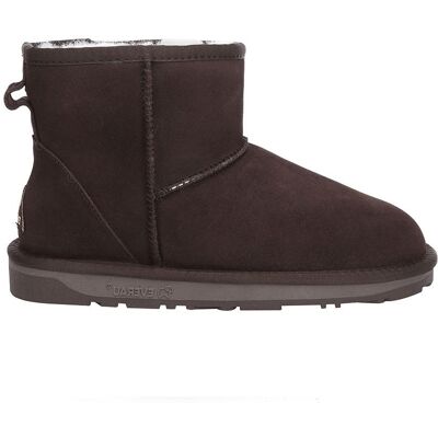 EverAu Australia Men's Real Sheepskin Falcon Mini Classic Boots with TPR Sole in Chocolate Size: 13 Chocolate 13 EverAu Australia Men's Real Sheepskin Falcon Mini Classic Boots with TPR Sole in Chocolate Size: 13 Chocolate 13