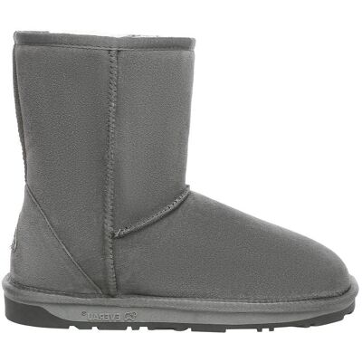 EverAu Australia Women's Real Sheepskin Parrot Mid-Calf Classic Boots with TPR Sole in Grey Size: 3 Grey 3 EverAu Australia Women's Real Sheepskin Parrot Mid-Calf Classic Boots with TPR Sole in Grey Size: 3 Grey 3