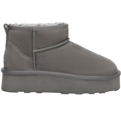 EverAu Australia Women's Real Sheepskin Heron Ultra Mini Platform Boots with EVA Sole in Grey Size: 4 Grey 4 EverAu Australia Women's Real Sheepskin Heron Ultra Mini Platform Boots with EVA Sole in Grey Size: 4 Grey 4