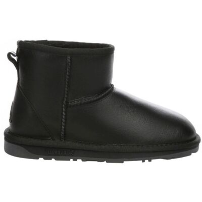 EverAu Australia Women's Real Sheepskin Mini Classic Boots with TPR Sole in Black Size: 4 Black 4 EverAu Australia Women's Real Sheepskin Mini Classic Boots with TPR Sole in Black Size: 4 Black 4