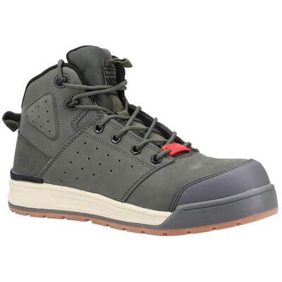 Hard Yakka Men's '3056 Lace Zip' Safety Boots in Green Size: 10.5 Green 10.5 Hard Yakka Men's '3056 Lace Zip' Safety Boots in Green Size: 10.5 Green 10.5