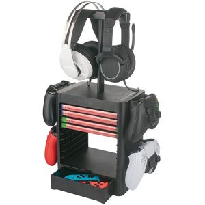 Venom Games Storage Tower with Integrated Controller and Headset Rack