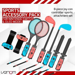 Venom Nintendo Switch 8-in-1 Sports Accessory Pack