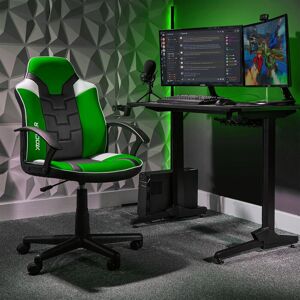 X Rocker Saturn Ergonomic Mid Back PC Gaming Chair with Swivel Base in Green Green X Rocker Saturn Ergonomic Mid Back PC Gaming Chair with Swivel Base in Green Green