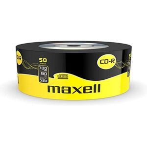 Maxell CD-R80XL 50 Blank CD-R Discs 700MB Extra Protection 52x in Yellow Yellow Maxell CD-R80XL 50 Blank CD-R Discs 700MB Extra Protection 52x in Yellow Yellow