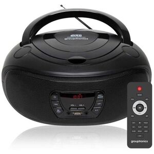 Grouptronics BoomBox CD Player with Radio USB MP3 & AUX IN For Smartphone & Tablet