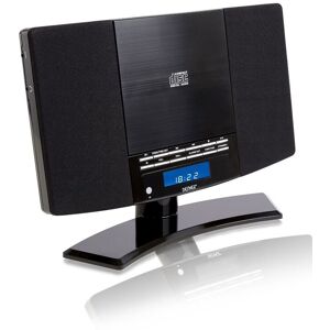Denver CD Player Wall Mountable with FM Radio & Clock Alarm in Black Black Denver CD Player Wall Mountable with FM Radio & Clock Alarm in Black Black