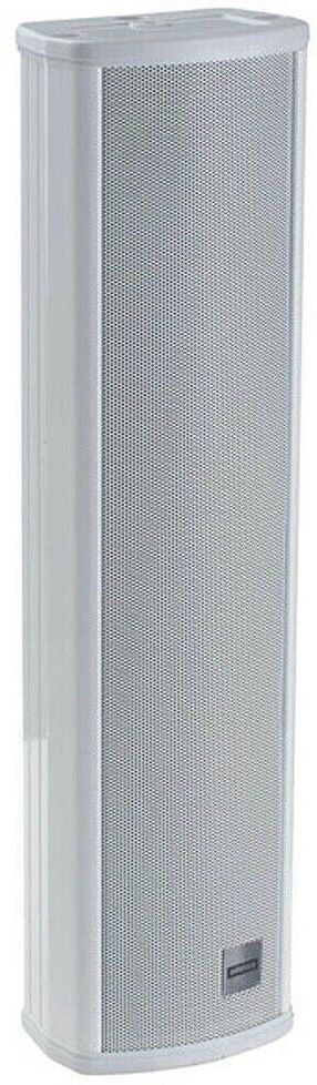 Loops 100V Line 12W White Column Speaker & Mount Premium Slim Background PA HiFi Audio