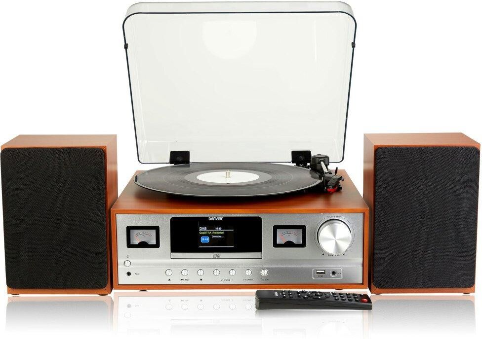 Denver MRD-105' 7-in-1 Record Player Hi-Fi System