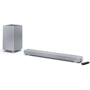 Sharp HT-SBW53121 Q 3.1.2 Dolby Atmos / DTS:X Soundbar with Wireless Subwoofer in Silver Silver Sharp HT-SBW53121 Q 3.1.2 Dolby Atmos / DTS:X Soundbar with Wireless Subwoofer in Silver Silver