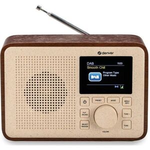 Denver Portable DAB+ Digital Radio with Bluetooth Made Using BioPlastics