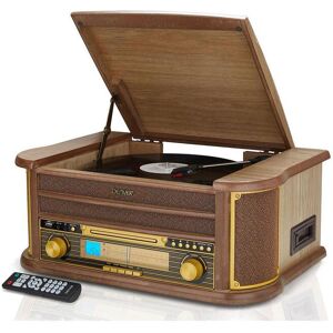 Denver Vintage Retro 8-IN-1 HIFI Stereo System with Vinyl Record & CD Player