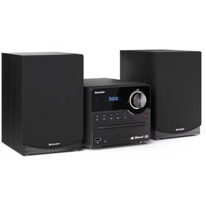 Sharp Micro Hi-Fi Sound System in Black Black Sharp Micro Hi-Fi Sound System in Black Black