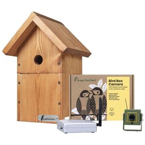 Green Feathers Bird Box Camera with Wireless Transmission Starter Pack