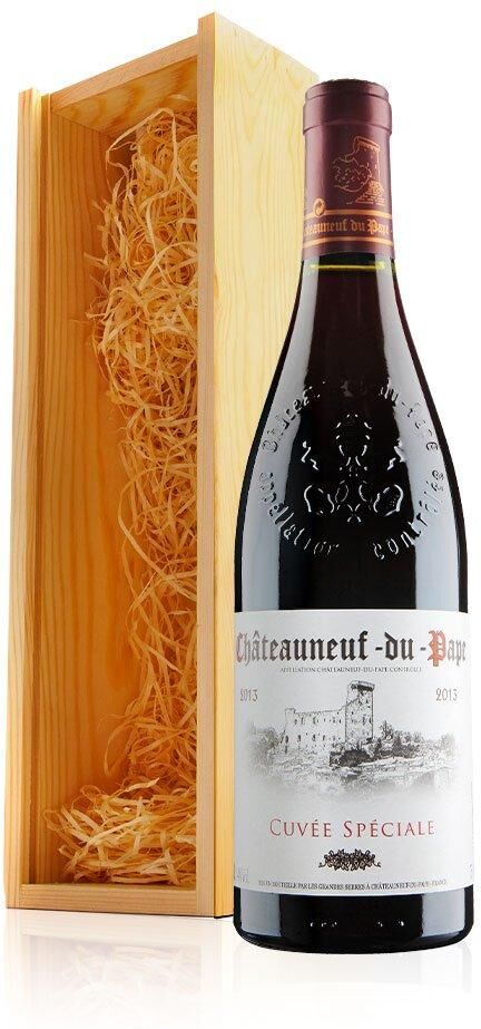 Virgin Wines Chateauneuf-du-Pape Cuvee Speciale (75cl) in Wooden Gift Box