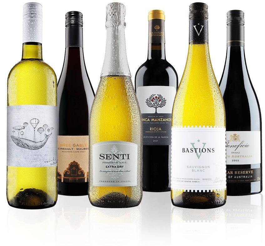 Virgin Wines Celebratory Mixed Wine Selection Incl. Prosecco 6 Bottles (75cl)