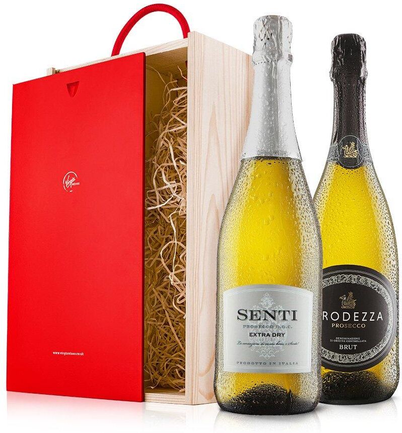 Virgin Wines Luxury Prosecco Duo in Wooden Gift Box