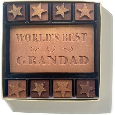Choc on Choc - World's Greatest Grandad - Dark & Milk Belgian Choc on Choc - World's Greatest Grandad - Dark & Milk Belgian