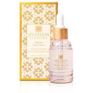 Spa Ceylon Virgin Coconut - Night Repair Face Treatment Oil 30ml in White White 30ml Spa Ceylon Virgin Coconut - Night Repair Face Treatment Oil 30ml in White White 30ml