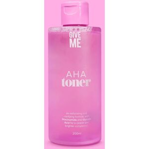Give Me AHA Glycolic Glow & Hydrate Skin Tonic Facial Toner in Pink Size: 200ml Pink 200ml Give Me AHA Glycolic Glow & Hydrate Skin Tonic Facial Toner in Pink Size: 200ml Pink 200ml