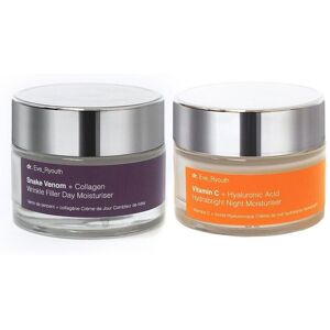 dr. Eve Ryouth Women's Snake Venom + Collagen Wrinkle Filler Day Moisturiser 50ml + Vitamin C + Hyaluronic Acid Hydrabright Night Moisturiser 50ml White dr. Eve Ryouth Women's Snake Venom + Collagen Wrinkle Filler Day Moisturiser 50ml + Vitamin C + Hyaluronic Acid Hydrabright Night Moisturiser 50ml White