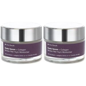 dr. Eve Ryouth Women's 2 x Snake Venom + Collagen Wrinkle Filler Night Moisturiser 50ml in White White dr. Eve Ryouth Women's 2 x Snake Venom + Collagen Wrinkle Filler Night Moisturiser 50ml in White White