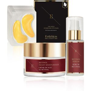 Erth Skin London Women's Pro Retinol Set with 24K Gold Eye Treatment in White White Erth Skin London Women's Pro Retinol Set with 24K Gold Eye Treatment in White White
