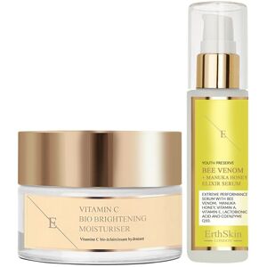 Erth Skin London Vitamin C Bio Brightening Moisturiser - Serum Set Erth Skin London Vitamin C Bio Brightening Moisturiser - Serum Set