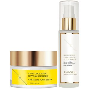 Erthskin London SPF 50 Collagen Day Cream 50ml + Hydroacid & Collagen Serum - 60ml Erthskin London SPF 50 Collagen Day Cream 50ml + Hydroacid & Collagen Serum - 60ml
