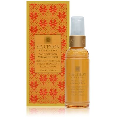 Spa Ceylon Sal & Saffron - Vitamin E Rich - Intense Hydrating Night Treatment Facial Serum-50ml in Transparent Size: 50ml Transparent 50ml Spa Ceylon Sal & Saffron - Vitamin E Rich - Intense Hydrating Night Treatment Facial Serum-50ml in Transparent Size: 50ml Transparent 50ml