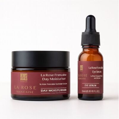 Dr. Botanicals Women's Anti-Ageing La Rose Francaise Duo Moisturiser & Eye Serum Kit in White White Dr. Botanicals Women's Anti-Ageing La Rose Francaise Duo Moisturiser & Eye Serum Kit in White White