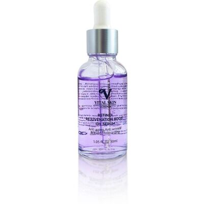 Vital Skin London Retinol Serum for Skin Rejuvenation with centella & raspberry extract in Light Purple Size: 30ml Light Purple 30ml Vital Skin London Retinol Serum for Skin Rejuvenation with centella & raspberry extract in Light Purple Size: 30ml Light Purple 30ml