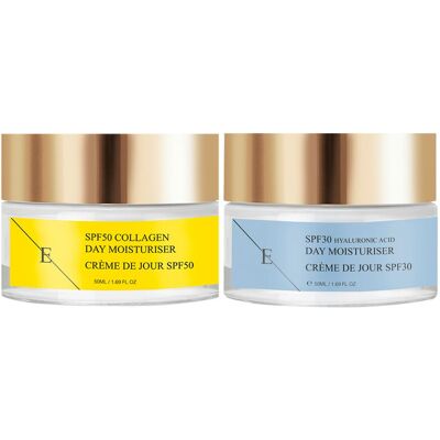 Erth Skin London Hyaluronic Acid Day Cream SPF 30 + Collagen Day Cream SPF 50 - Face Creams Erth Skin London Hyaluronic Acid Day Cream SPF 30 + Collagen Day Cream SPF 50 - Face Creams