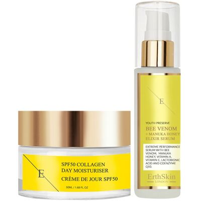 Erth Skin London Bee Venom Manuka Serum - Skincare Serum & Day Cream Erth Skin London Bee Venom Manuka Serum - Skincare Serum & Day Cream