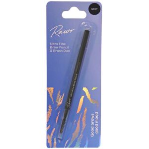Rawr Beauty Ultra Fine Brow Pencil & Brush Grey Grey Rawr Beauty Ultra Fine Brow Pencil & Brush Grey Grey