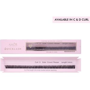 House of Amor Crowd Pleaser Length Volume D Curl 16mm Extra Long in Black Black House of Amor Crowd Pleaser Length Volume D Curl 16mm Extra Long in Black Black