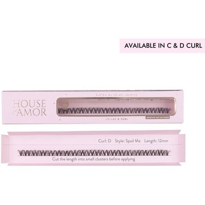 House of Amor Spoil Me Length Volume D Curl Short in Black Black House of Amor Spoil Me Length Volume D Curl Short in Black Black