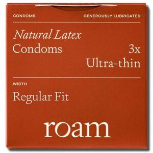 Roam Men's Ultra-Thin Condoms for Safer Sex & Contraception 56mm Regular Fit in White White Roam Men's Ultra-Thin Condoms for Safer Sex & Contraception 56mm Regular Fit in White White