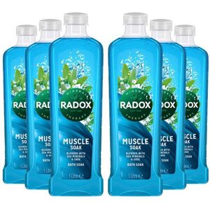 Radox Women's 100% Nature Inspired Fragrance 'Bath Soak', Muscle Soak, 6 x 500ml in Blue Blue Radox Women's 100% Nature Inspired Fragrance 'Bath Soak', Muscle Soak, 6 x 500ml in Blue Blue