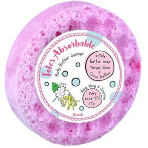 Bomb Cosmetics Women's Body Buffer Soap Shower Sponge Totes Absorbable in Pink Pink Bomb Cosmetics Women's Body Buffer Soap Shower Sponge Totes Absorbable in Pink Pink