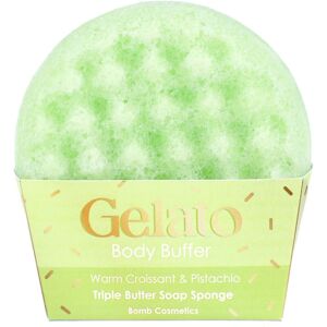Bomb Cosmetics Gelato Body Buffer Soap Sponge Warm Croissant & Pistachio in Green Green Bomb Cosmetics Gelato Body Buffer Soap Sponge Warm Croissant & Pistachio in Green Green