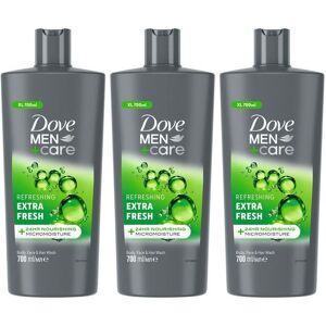 Dove Men+Care 3-in-1 Body, Face & Hair Wash Refreshing Extra Fresh - Body Wash Dove Men+Care 3-in-1 Body, Face & Hair Wash Refreshing Extra Fresh - Body Wash