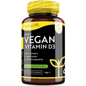 Nutravita Vegan Vitamin D3 1000iu (25ug) 180 Softgels in White White Nutravita Vegan Vitamin D3 1000iu (25ug) 180 Softgels in White White